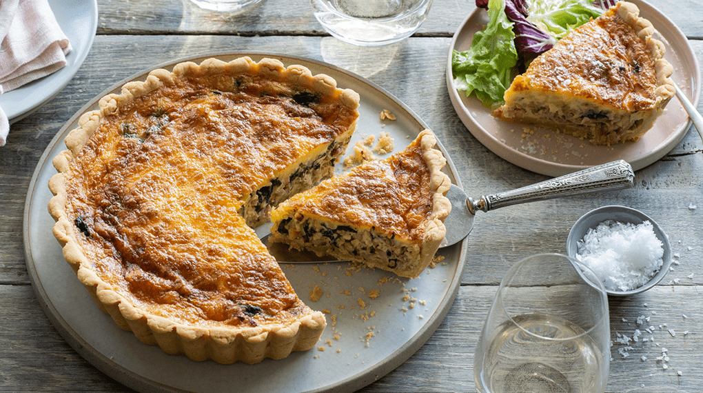 Spinach, Ham, and Gruyére Quiche | Trefethen Family Vineyards